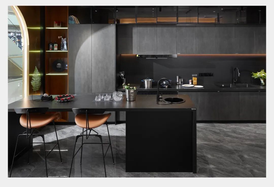 Veneer Finished Kitchen Cabinets for Top and Melamine Board Carcase Material from YALIG