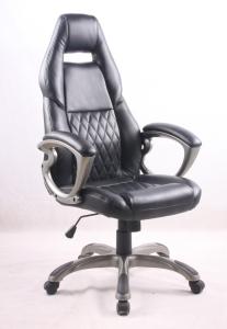 Quality Black PU Porsche Racing Office Chair with Painting Armrest Executive Leather Office Chair wholesale