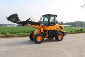 Quality Yellow 1600kg Articulating Wheel Loader Mini Compact Construction Equipment wholesale