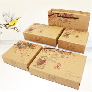 Quality Environmental Safety Paper Food Packaging 15*15*4.5cm / 22*16*4.5cm wholesale