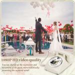 White Video Guest Book Plastic USB Compatible Phone Guestbook For Showers