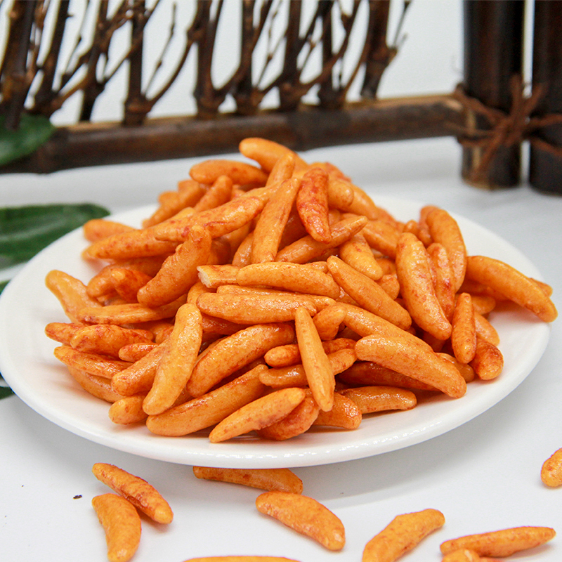 Spicy Persimmon Seed Rice Crackers Grain Snack Healthy Snacks Japanese Rice Cracker