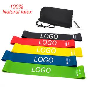 Quality 0.9mm Rubber Stretch Bands ODM 5pcs Green Resistance Band wholesale