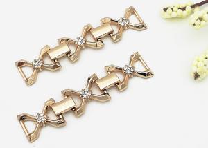 Quality Zinc Alloy Shoe Accessories Chains With Crystal Ornaments Suitable For Girl Shoes wholesale
