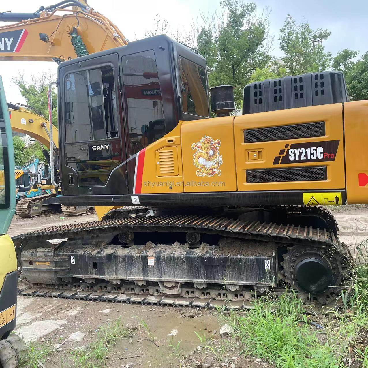 Sany SY215 Second Hand Excavator Original Paint High Work Efficiency