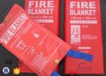 White Fiberglass Kitchen Fiber Glass Fabric Industrial Emergency Fire Blanket