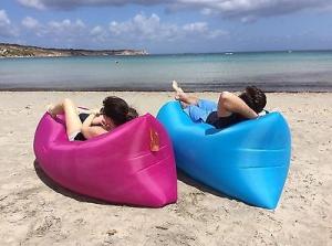 Quality Inflatable Sleeping Lazy Bag Beach Lay Bag Banana Sleeping Bag With Pocket Camping Bed Camping Lounge Bed Holiday bag wholesale