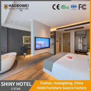 Quality ISO 14184 Standard Foshan Hotel Furniture Modern Luxury King Size Bedroom Custom Headboard wholesale