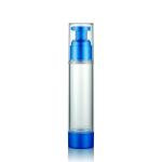 Anodized aluminum head cap vacuum bottle cosmetics in 15ml 20mlALUM plastic