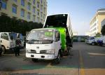 Outdoor DFAC Road Cleaning Vehicle , Street Washing Truck With 5000L Refuse 800L