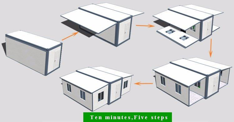 Grande expandable modular house step