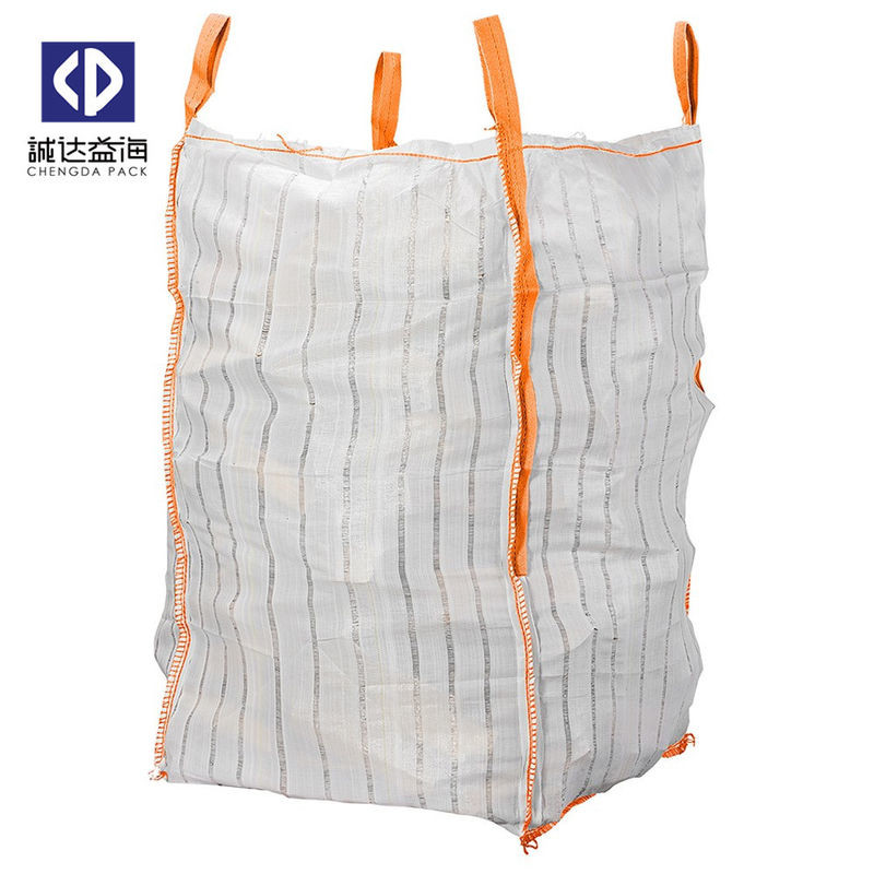 Vented Breathable Fibc Big Bags 1000KGS 1500KGS For Firewood / Onion / Potato