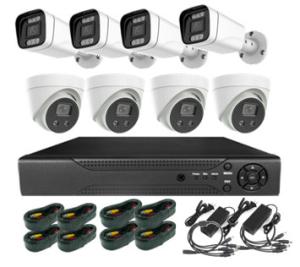 Quality CMOS Infrared 8chs AHD Dvr Camera Kits SATA 3.6mm Lens wholesale