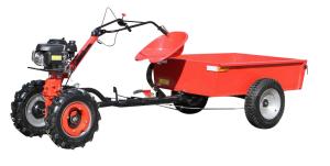 Quality 125Kg 4 Wheel Garden Tiller Machine Single Axle 400Kg Load Small Tractor Rotary Tiller wholesale