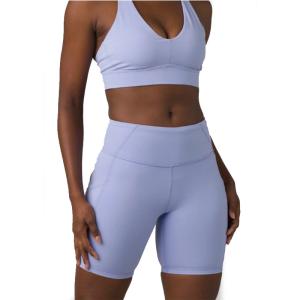 Quality Quick Dry Summer Nylon Spandex Sport Yoga Short Leggings Running Gym Shorts for Women wholesale