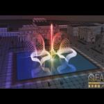 Interactive lantern music water fountain
