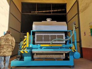 Quality Rotary Forming Egg Tray Machine , Egg Carton Making Machine Long Service Life wholesale