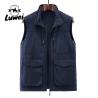 Buy cheap Multi Pockets Cargoes Waistcoat Solid Color Utility Zipper Sleeveless Sherpa from wholesalers