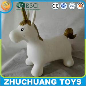 Quality white color painting kids ride on unicorn toys wholesale