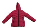 Ladies Red Puffa Coat Warm Waterproof Womens Red Puffer Jacket With Fur Hood