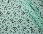 Mint Green Guipure Cotton Nylon Lace Fabric / Upholstery Fabric SYD-0010