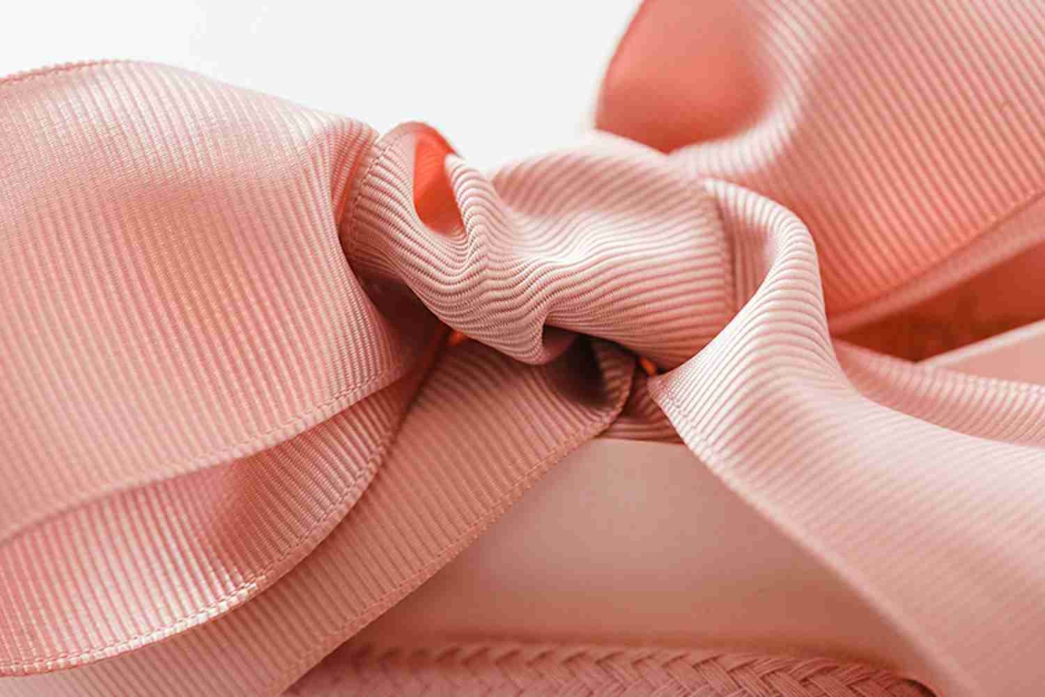 Recycled Small Pink Cardboard Printed Paper Gift Bags Ribbon Handle Bags