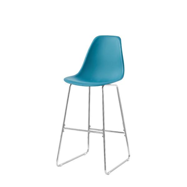 European Plastic Seat Bar Stool Height Chairs Wear Resistant Commercial