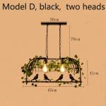 Creative Vintage Plant Pendant Lights Bird Cage Industrial Pendant Lamp(WH-VP