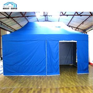 Quality Blue Customized Instant Folding Tent , Waterproof Trade Show Pop Up Tents wholesale