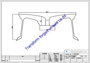 Quality TM229004 22X9 inches forged wheels monoblock wheels blanks Dimple style barrel and rims wholesale