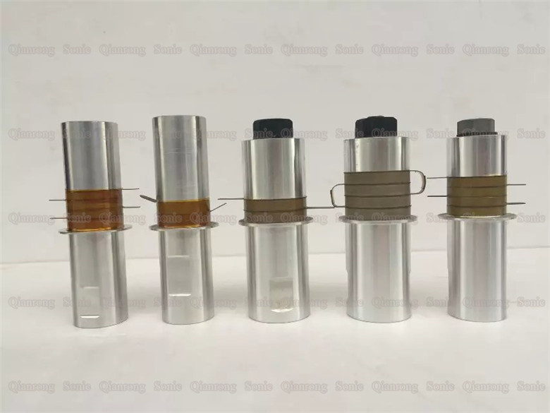 Plastic Welding Electric Ultrasonic Piezo Transducer With 38mm Diameters Ceramics