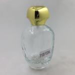 Gradient Glass Collectible Perfume Bottles Aluminum Sprayer With Golden Caps