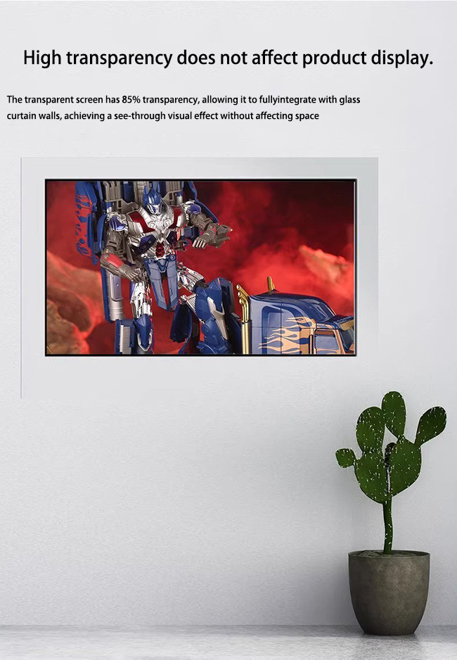 Custom Transparent LCD Showcase For Retail And Brand Promotion