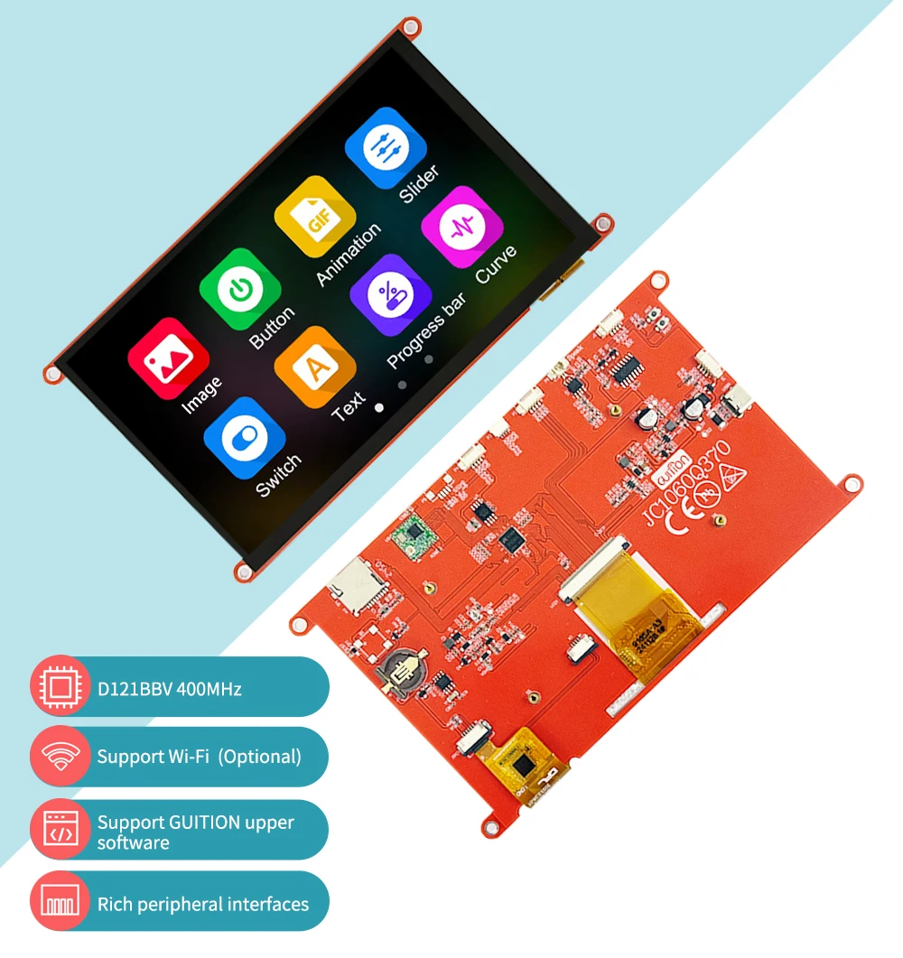 5V Operating Voltage ESP32 Display Unit The Ultimate Industrial Solution with 7.0Inch Screen