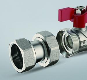 Quality DN20 DN25 Nickel Plated Brass Ball Valve Built In Strainer wholesale