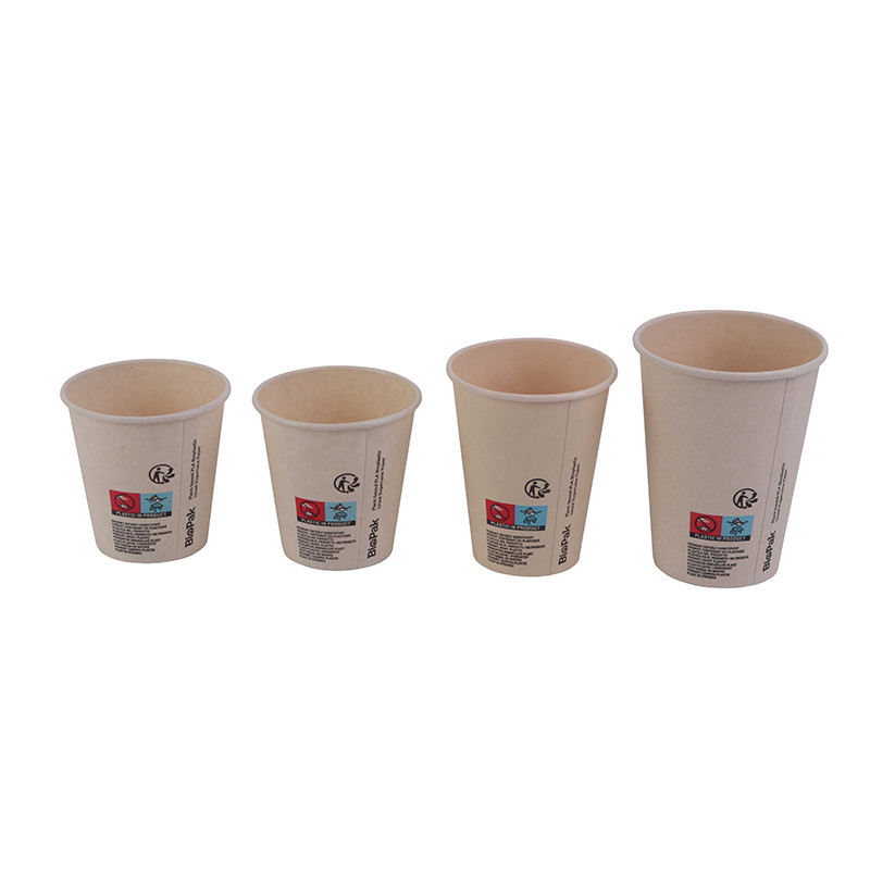 Custom Made Disposable Milk Cups Thickened White Packaged Coffee Cups