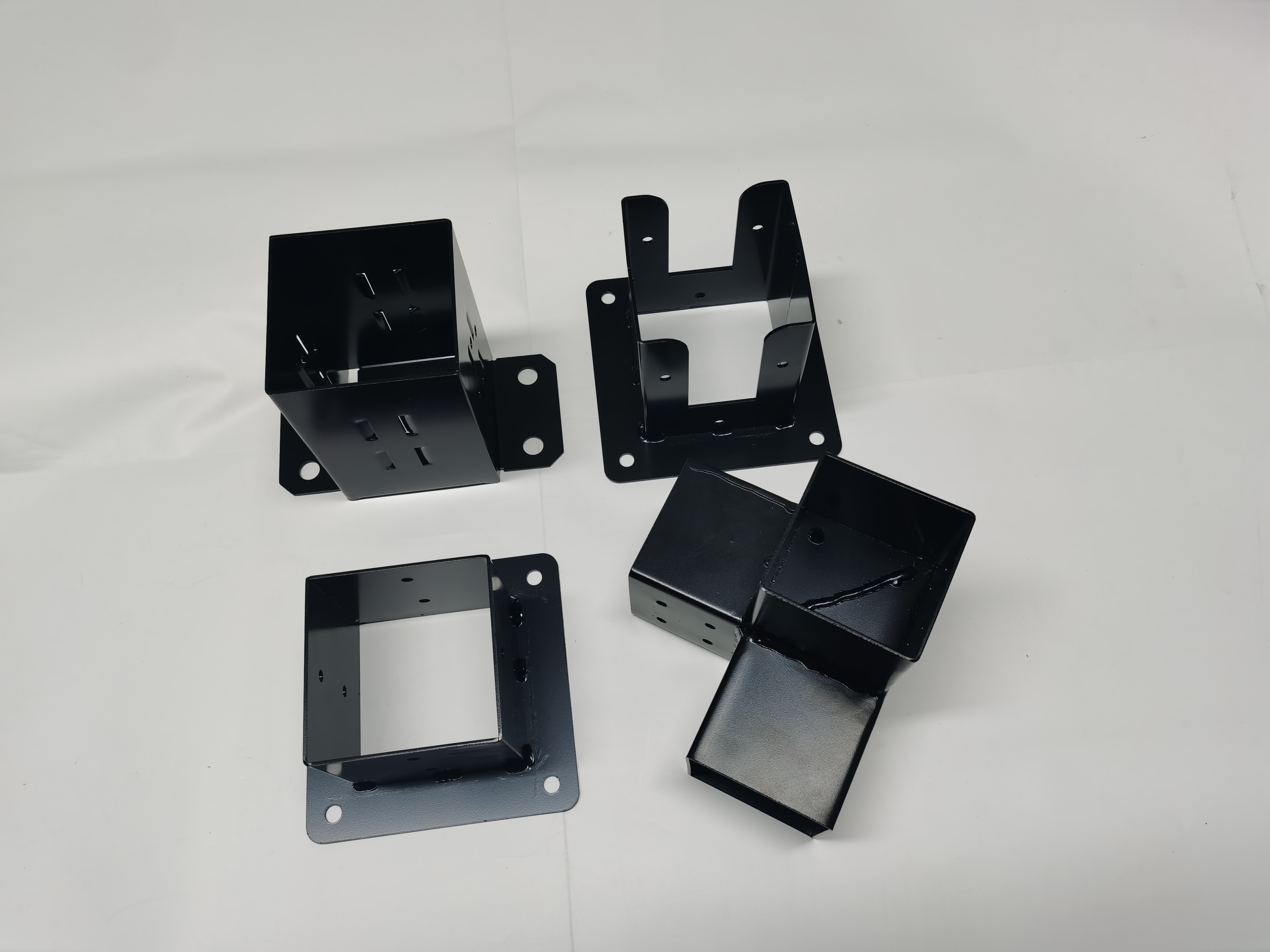 Pergola Brackets 3-Way Corner Brackets Durable Steel Pergola Kit Base Brackets