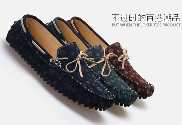 Multi Color Mens Leather Loafers 41 - 45 Size Mens Suede Casual Shoes For Leisure