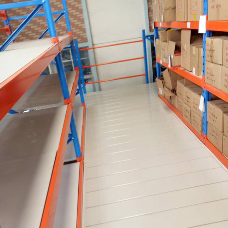 Customized Steel Mezzanine Racking System For Steel Platform In Industrial Warehouse