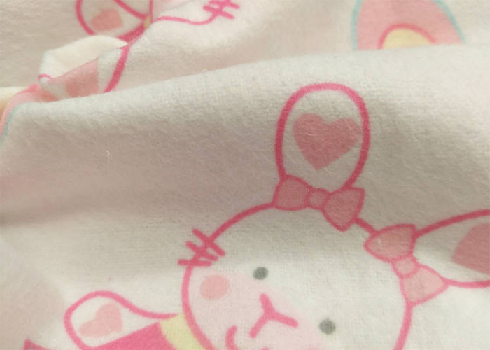Cartoon Animal Print Cotton Flannel Cloth 20*10 Single Sided Brush