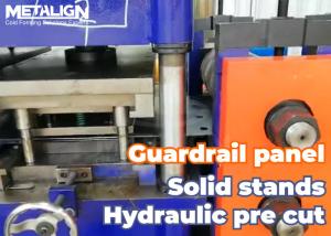 Quality W Shape Highway Guardrail Roll Forming Machine For Heavy Duty Cold Rolled Steel Panels wholesale