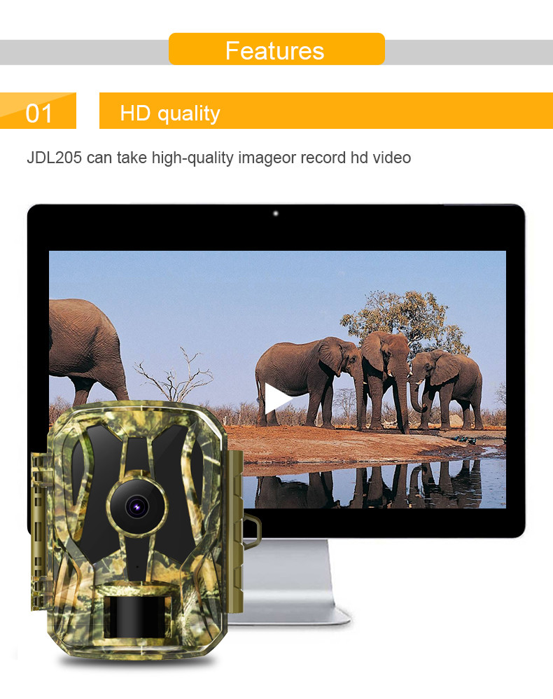 HD 1080p 20mp Trail Camera Video Recorder Waterproof With 1.5 Inch LCD Motion Activate