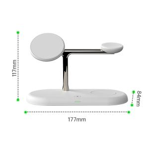 Quality abs zinc alloy material 7 In 1 Magnetic Wireless Charger Transmission distance charging distance ≤ 8mm wholesale