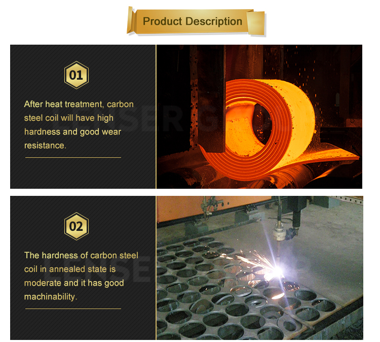 Build Material C100s Aisi 1095 High Carbon Steel Coil Hot Rolled 1.5mm Thickness