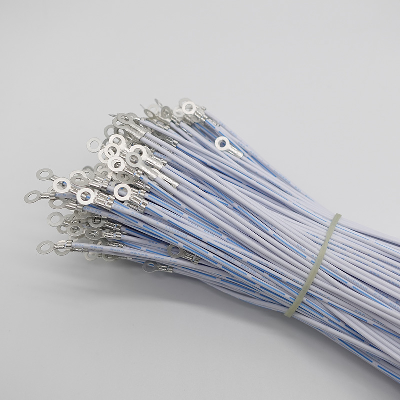Tinned Copper Conductor AVSS Cable UL2468 22AWG Flat Harness with M6 M8 Ring Terminal