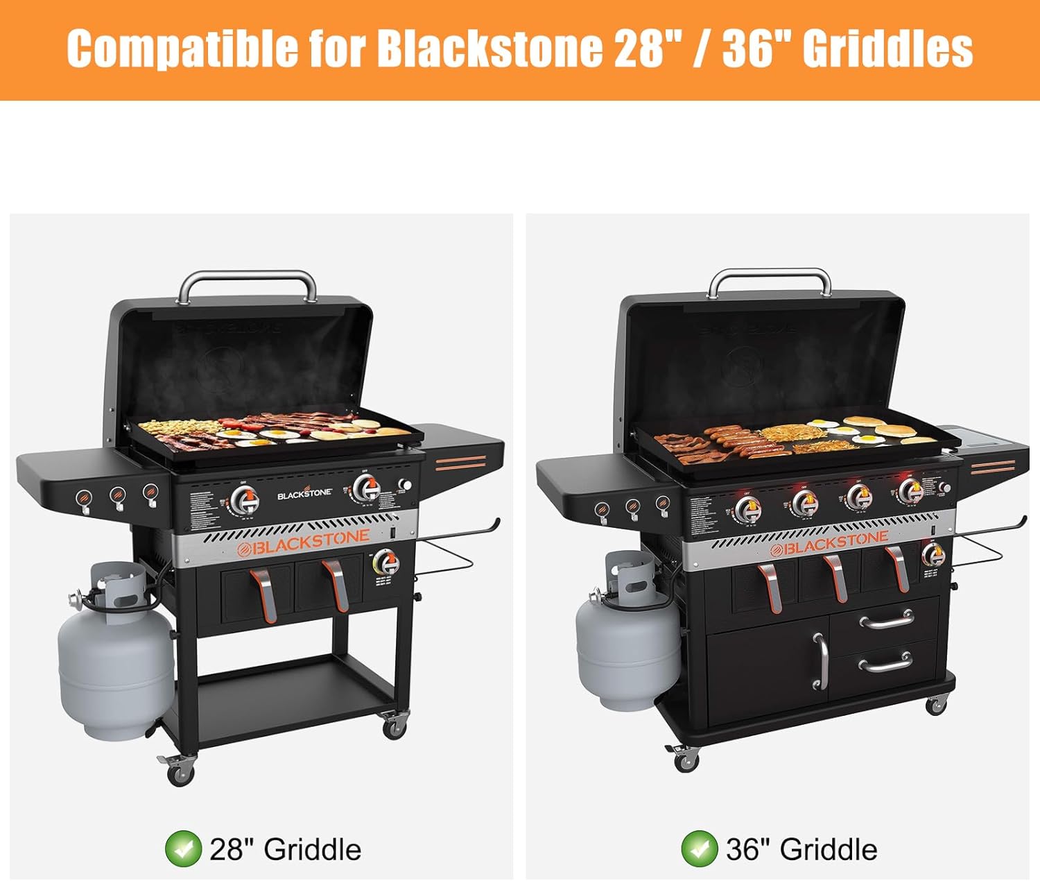 Drip Pans and Stainless Steel Mesh Screen Grease Catcher Pan for Blackstone Griddles