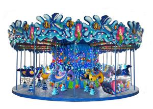 Quality 6-36 Seats First Carousel Ride , Attractive Carousel Gardens Amusement Park Rides wholesale