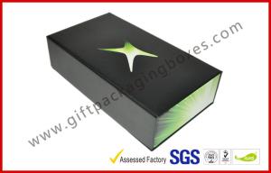 Quality Matt Black Luxury Gift Boxes 350gsm , Offset Printing Magnetic Boxes wholesale