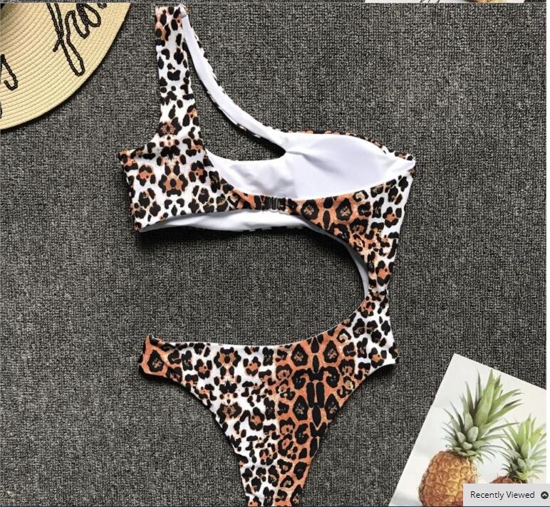 Womail Alluring Biquini Leopard Printed Bikini Push-Up Padded Swimwear Women's