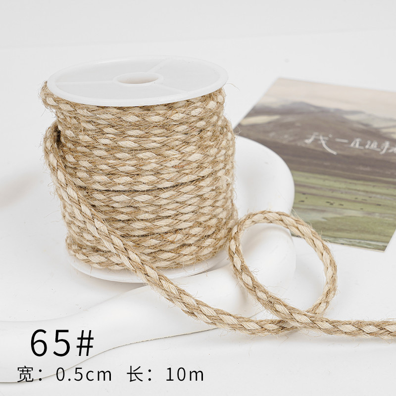 Christmas Brown Burlap Ribbon 5mm-45mm Wired Burlap Ribbon